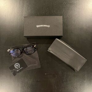 Chrome Hearts Black and Gold Glasses